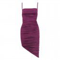 Summer women's sexy pleated backless irregular wrap buttocks suspender dress summer dress