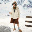 Autumn and Winter Small Fragrant Wind Cotton Clothes Big Children's Lamb Wool Collar Coat Children's Western Style Thin Style Cotton Jacket