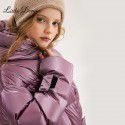 Girls' autumn and winter white duck down down jacket, new winter edition for big children, Korean version, thickened warm and wash free jacket