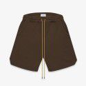 Embroidered Letter Solid Color Drawstring Shorts American High Street Fashion Brand Loose Casual Sports Capris Men's Summer 