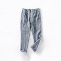 Spring and Autumn Men's Linen Pants Mid Waist Casual Pants Loose Large Breathable Pants 