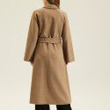Handmade cashmere coat women's double-sided cashmere classic woolen coat