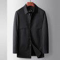 Men's windbreaker spring and autumn new style lapel zipper version top for middle-aged and young people, light luxury business casual jacket trend 
