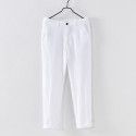 Men's linen casual pants Summer loose straight pants Youth breathable beach pants Men 