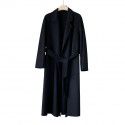 Handmade cashmere coat women's double-sided cashmere classic woolen coat