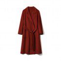Handmade cashmere coat women's double-sided cashmere classic woolen coat