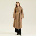 Handmade cashmere coat women's double-sided cashmere classic woolen coat