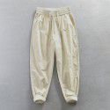 Casual pants men's loose and trendy spring and autumn new work clothes pants pure cotton American straight tube pants summer men's pants 