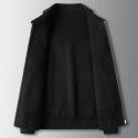 Men's jacket wool collar workwear short jacket light luxury casual double-sided woolen coat trendy 