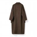 Mulberry silk woolen coat, woolen coat, women's camel fur double-sided coat