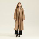 Handmade cashmere coat women's double-sided cashmere classic woolen coat
