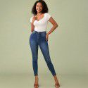 Women's high waisted exposed belly button rolled edge pure cotton short T-shirt short sleeved ins slim fit top 