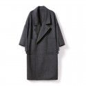 Mulberry silk woolen coat, woolen coat, women's camel fur double-sided coat
