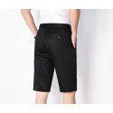 Shorts, men's solid color, summer fashion, casual, youth five quarter pants, straight leg