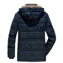 Cotton jacket men's winter new style with added velvet and thickened warm cotton jacket long jacket cotton jacket