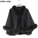 Fur women's cape real fur season shawl jacket