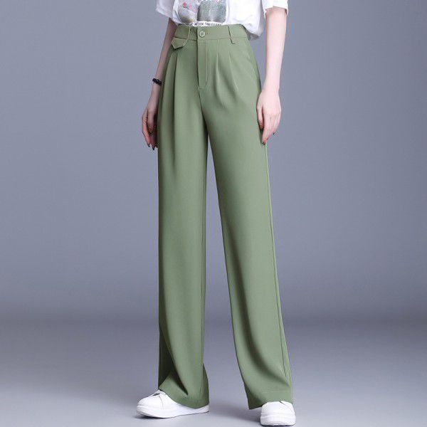 Women's wide leg pants for outerwear, narrow version, wide leg, plus size pants, high waisted women's pants