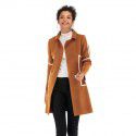 Women's long hooded coat with warm and thick coat for women