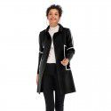 Women's long hooded coat with warm and thick coat for women