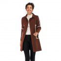 Women's long hooded coat with warm and thick coat for women