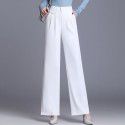 Women's wide leg pants for outerwear, narrow version, wide leg, plus size pants, high waisted women's pants