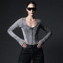 Used jumpsuit for women, tight fitting top for women, worn on the inside and outside, slimming women's clothing