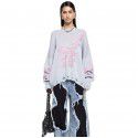 Sweater women's loose top autumn women's long sleeved pullover woolen jacket 