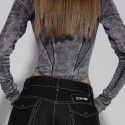 Used jumpsuit for women, tight fitting top for women, worn on the inside and outside, slimming women's clothing