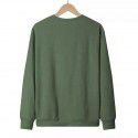 Halloween ghost print pullover hoodie casual long sleeved round neck autumn/winter hoodie for women