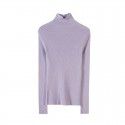 Woolen sweater for women, slim fit with high neck lining, knitted sweater for women