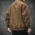 Retro half zipper workwear, coach jacket, men's assault jacket, casual trendy jacket