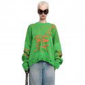 Sweater women's loose top autumn women's long sleeved pullover woolen jacket 