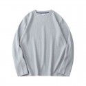 Long sleeved T-shirt men's loose T-shirt top autumn style youth solid color base shirt