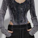 Used jumpsuit for women, tight fitting top for women, worn on the inside and outside, slimming women's clothing