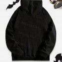 Wansheng New Long Sleeve Pocket Personalized Street Hoodie with Skull and Pumpkin Print Pattern