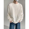Striped long sleeved T-shirt men's autumn loose casual base shirt top