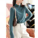 Hooded semi high neck base sweater for women, slim fit sweater for women, autumn and winter top, wool knitted sweater for women