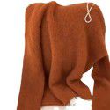 Orange loose sweater for women, autumn and winter European goods, high-end feeling, soft and sticky wool knitted sweater for women